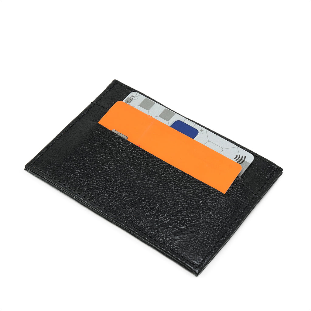 Porta Cartão Liz em Couro Legítimo Preto