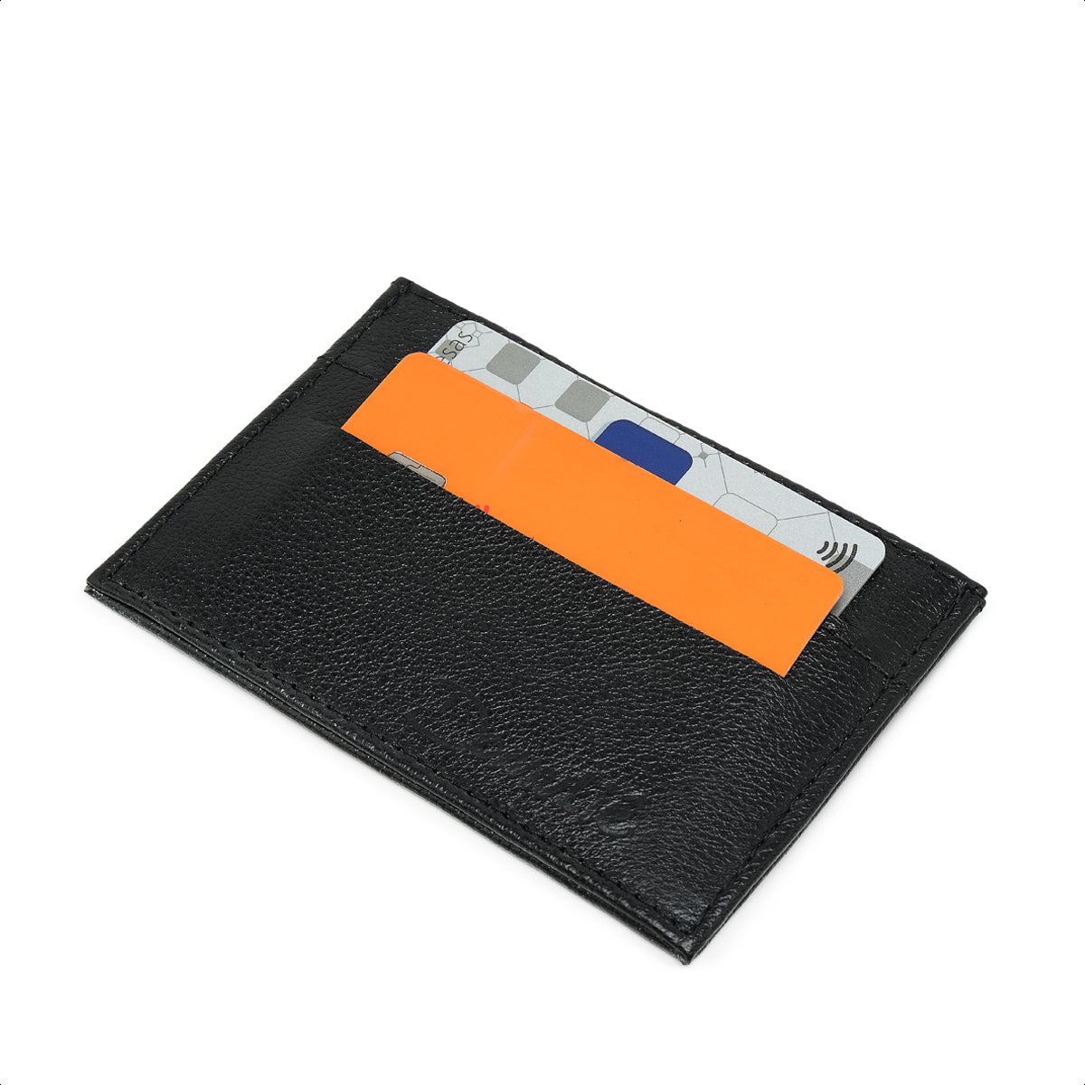 Porta Cartão Liz em Couro Legítimo Preto