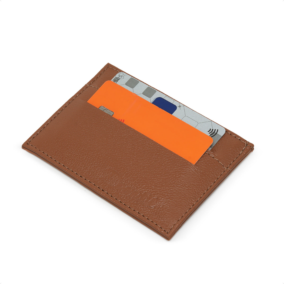 Porta Cartão Liz em Couro Legítimo Camel