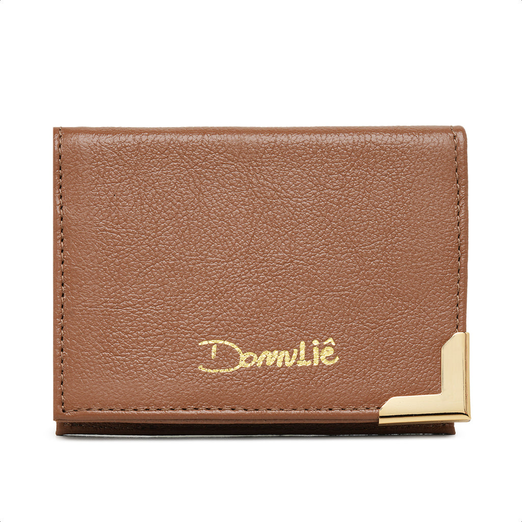 Carteira Feminina Jasmim em Couro Legítimo Camel