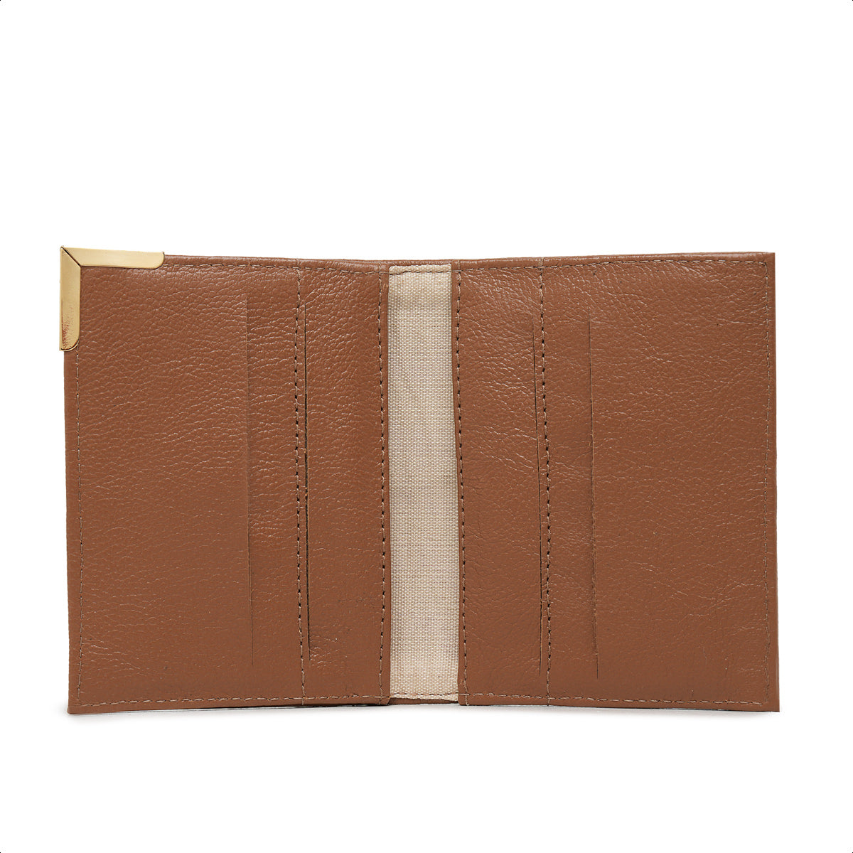 Carteira Feminina Jasmim em Couro Legítimo Camel