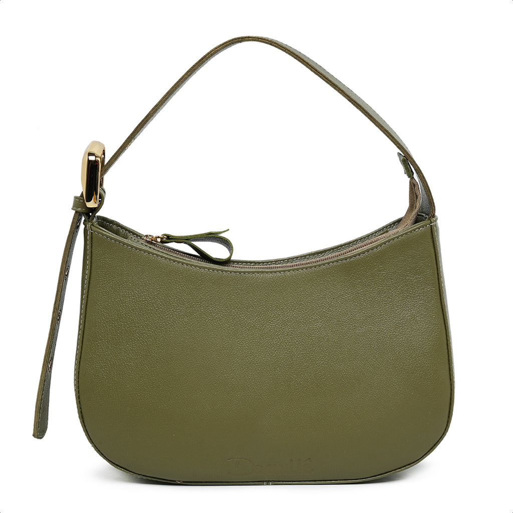 Bolsa Magnólia Hand Bag Couro Sálvia