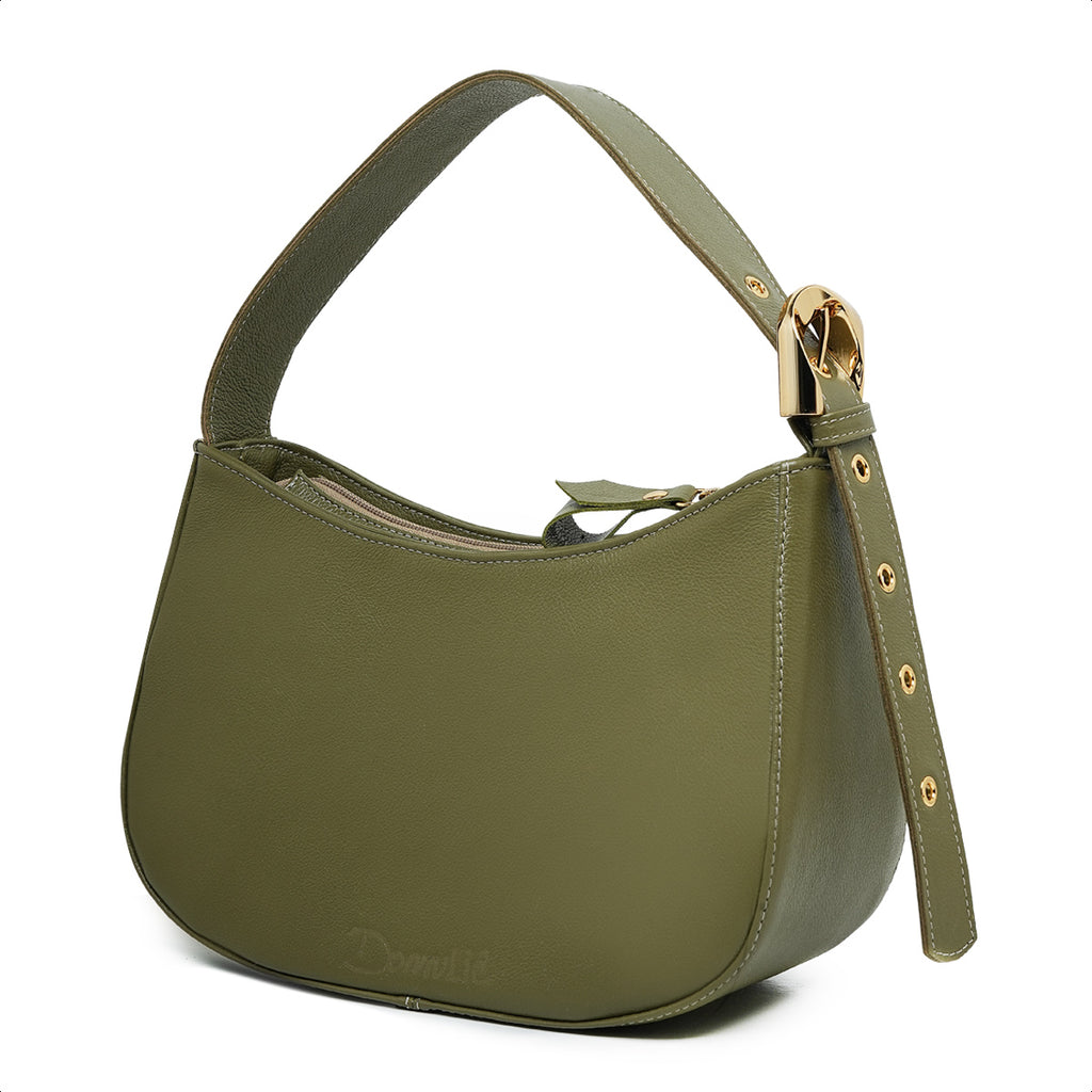 Bolsa Magnólia Hand Bag Couro Sálvia