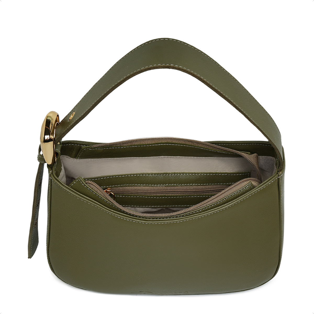 Bolsa Magnólia Hand Bag Couro Sálvia