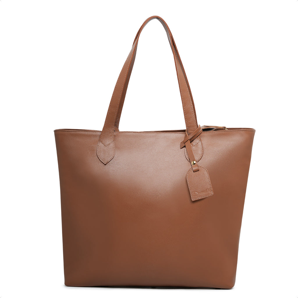 Bolsa Dália Tote Sacola Couro Marrom
