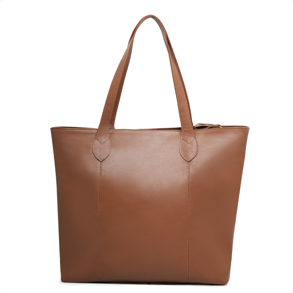 Bolsa Dália Tote Sacola Couro Marrom