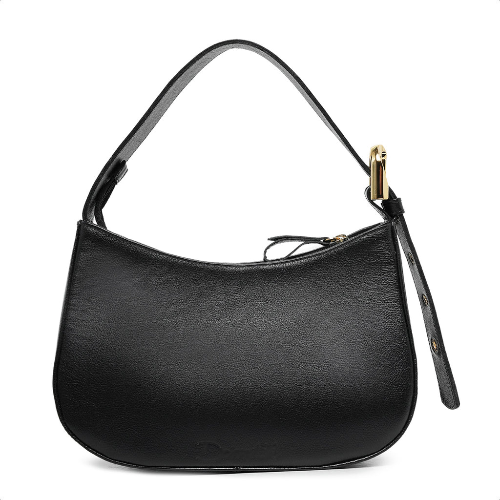 Bolsa Magnólia Hand Bag Couro Preta