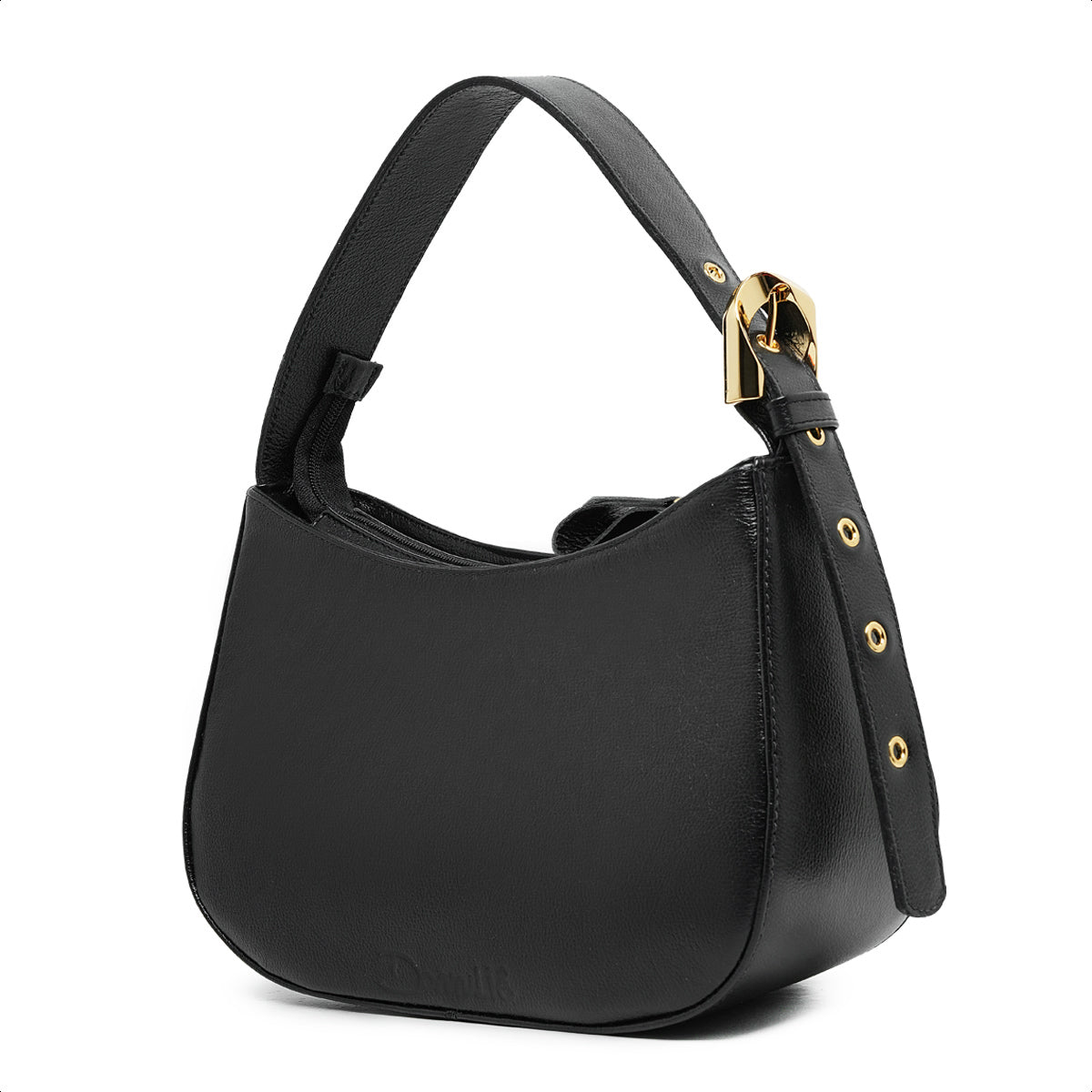 Bolsa Magnólia Hand Bag Couro Preta