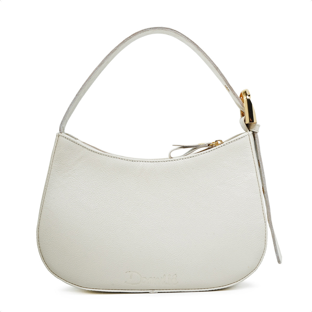 Bolsa Magnólia Hand Bag Couro Off White