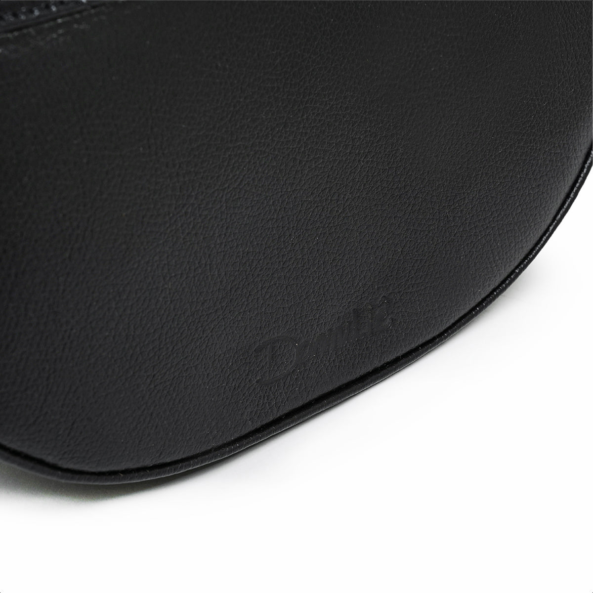 Bolsa Íris Mini Bag Meia Lua Couro Preto