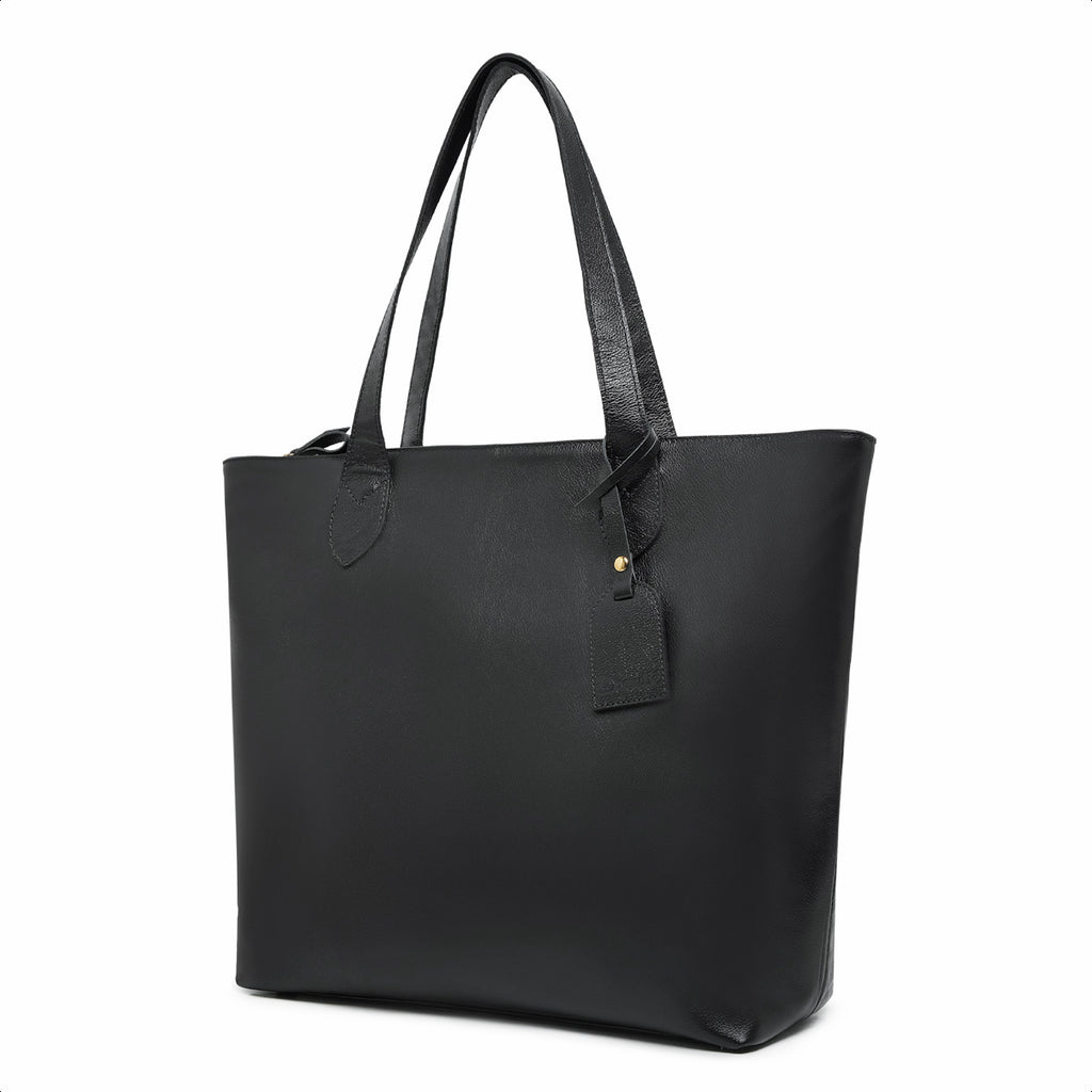 Bolsa Dália Tote Sacola Couro Preto