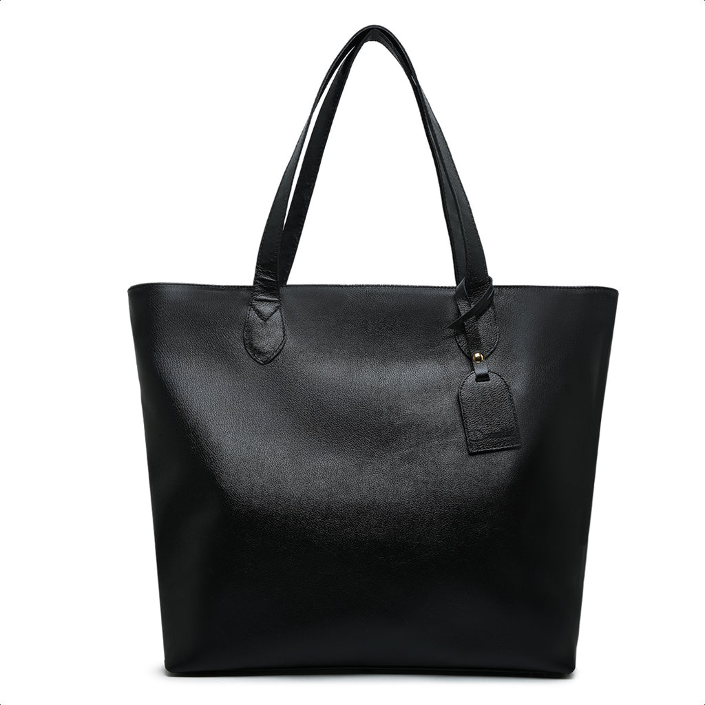 Bolsa Dália Tote Sacola Couro Preto